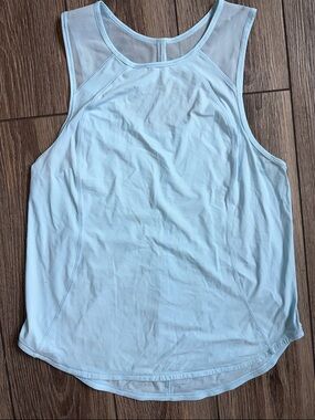 Lululemon Light Blue Women's Sculpt Tank Active Tank Top Cute Size 10
